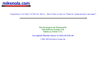 Tablet Screenshot of mikenola.com